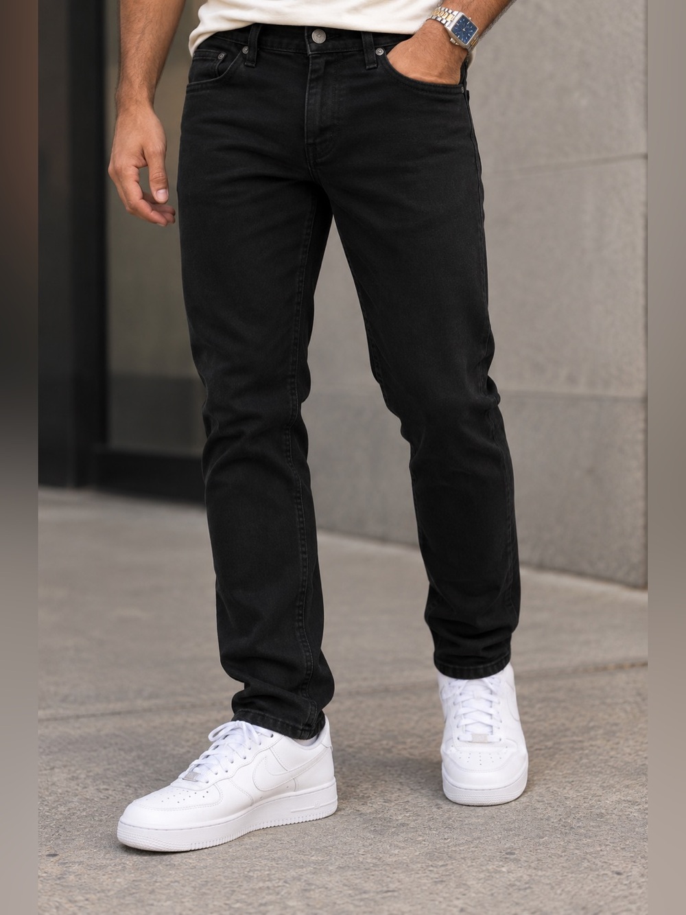 Levi's 502 Taper Jeans Men's Native Cali Black Stretch Waist 30